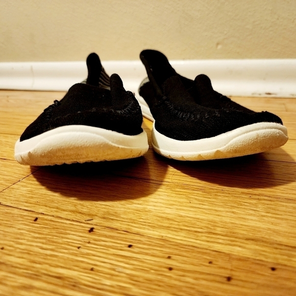 Minnetonka Black White Discover Woven Slipper Slip On Shoe Women's Size 10 M EUC - Picture 4 of 14